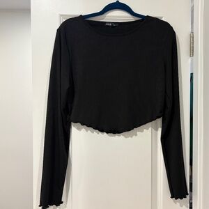 Black Long Sleeve Top